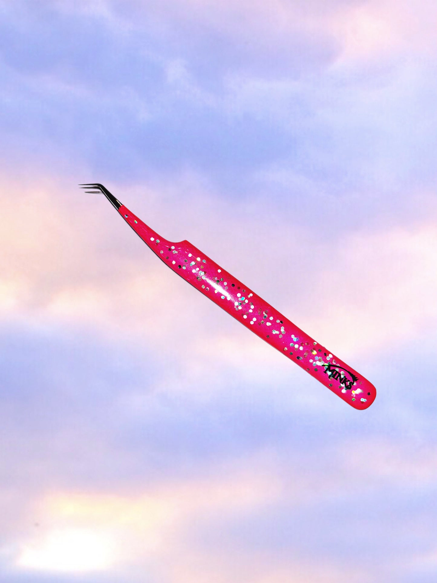 Tweezer - 45* (Hot Pink) Jelly grip