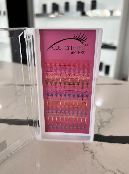 Premade Color Volume Lashes 14mm