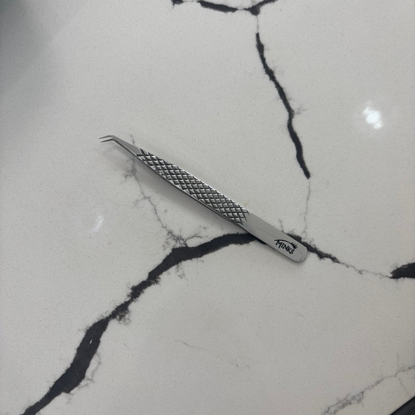 Tweezer - 65* (Silver) + Diamond Tip